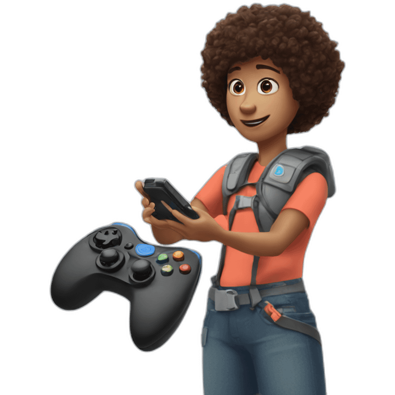 finding dory holding controller pad emoji