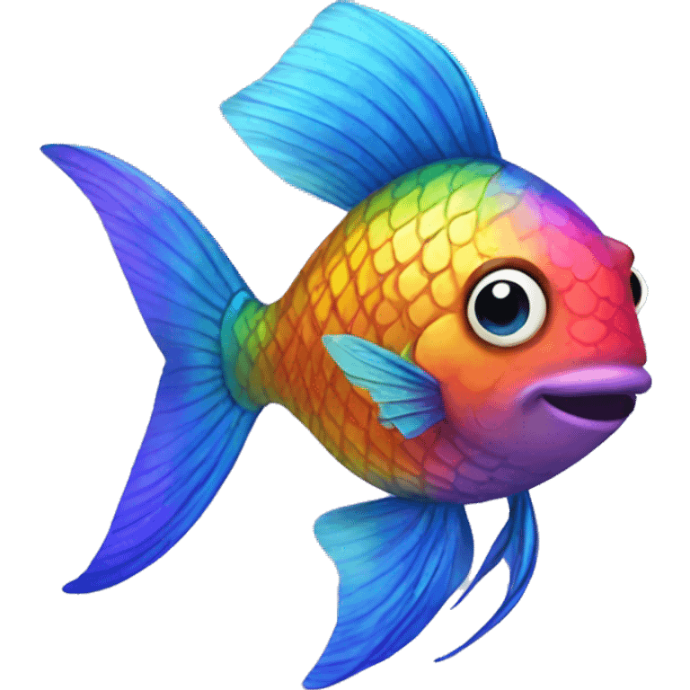 Rainbow fish emoji