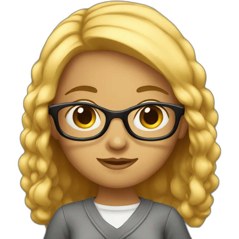 Studious girl emoji