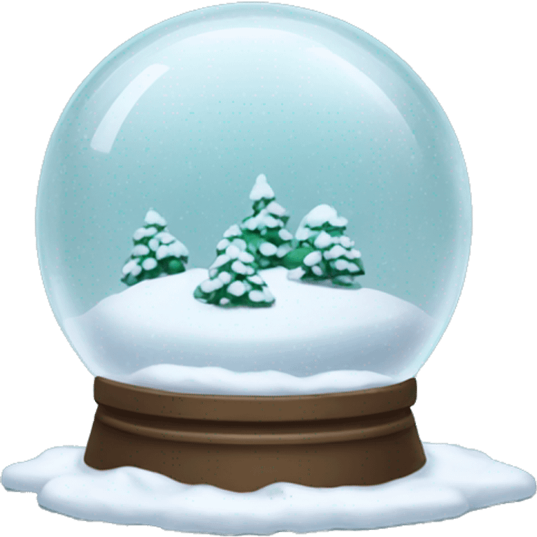 Winter snow globe emoji