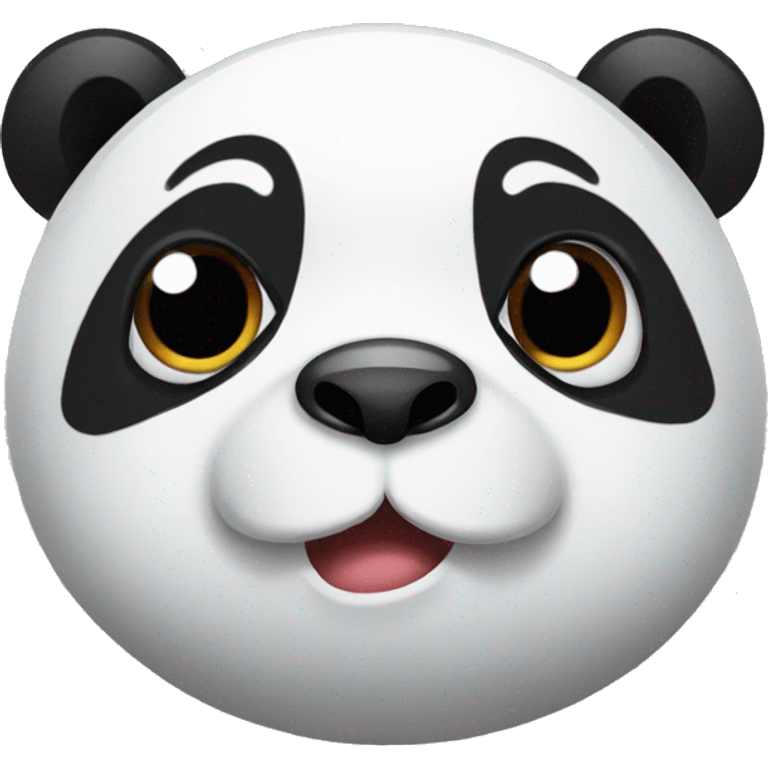 Panda rolling its eyes  emoji