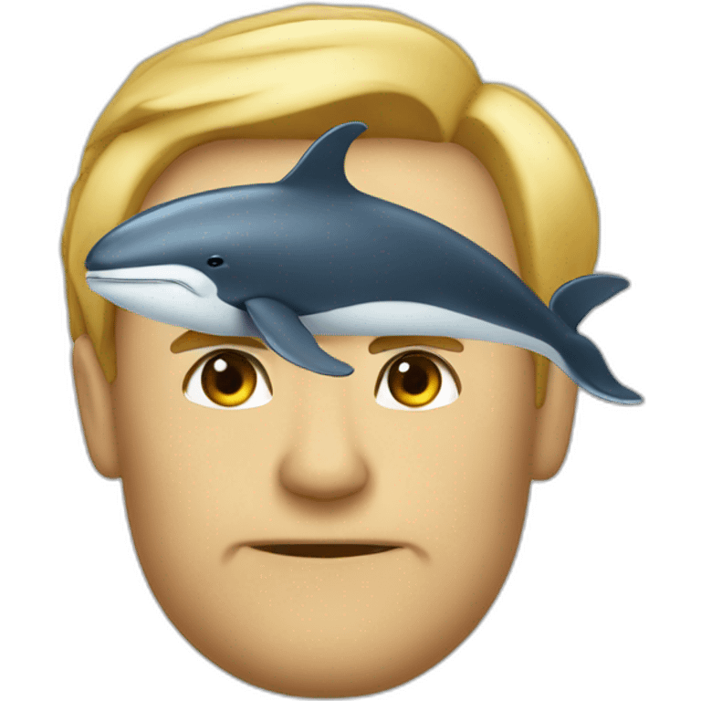 Whale as James bond emoji