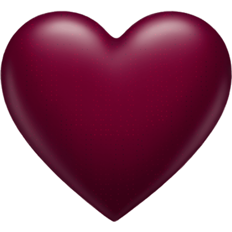 burgundy heart emoji