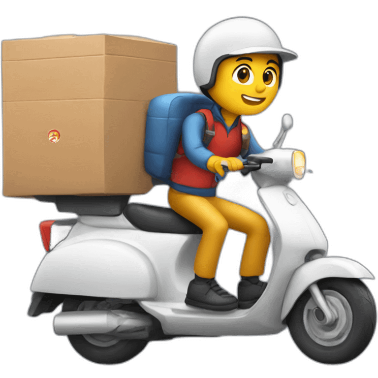 pizza delivery in scooter emoji