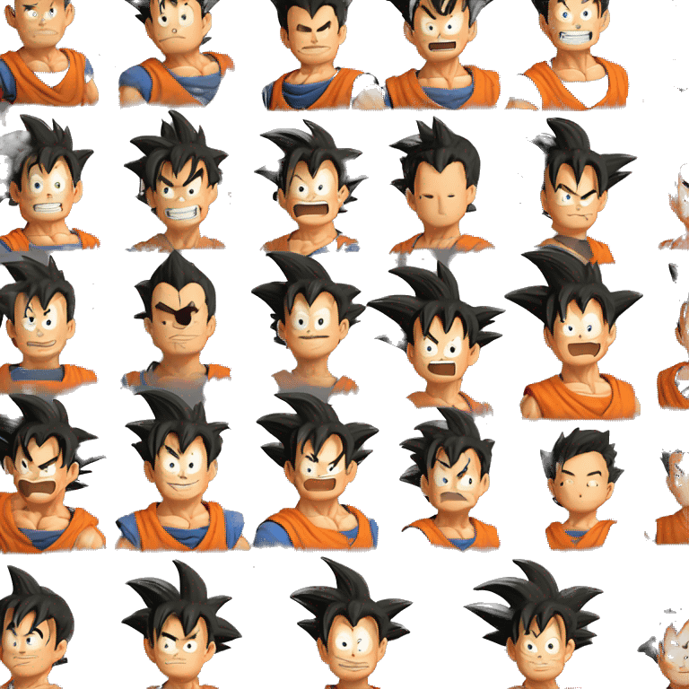 Goku enojado full HD Alta resolución 4k emoji