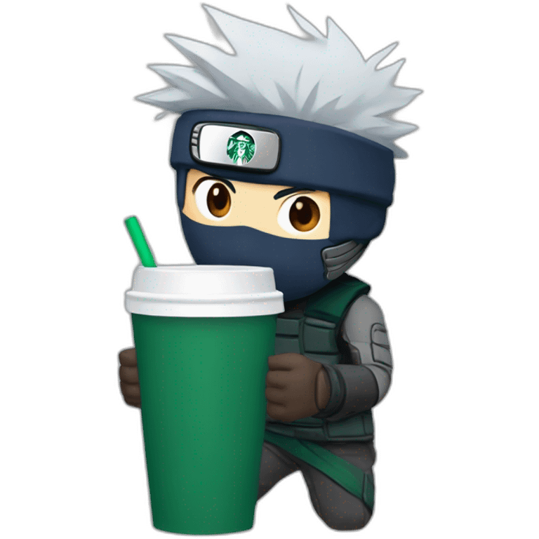 kakashi drinks starbucks emoji