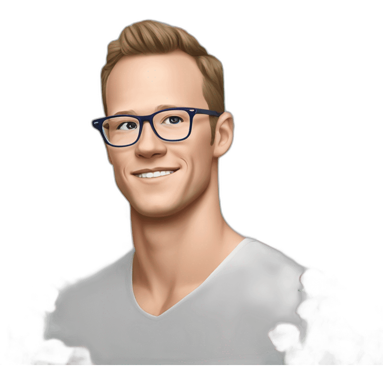 Jonathan Toews wearing glasses as a rainbow musical note with pastel roses emoji