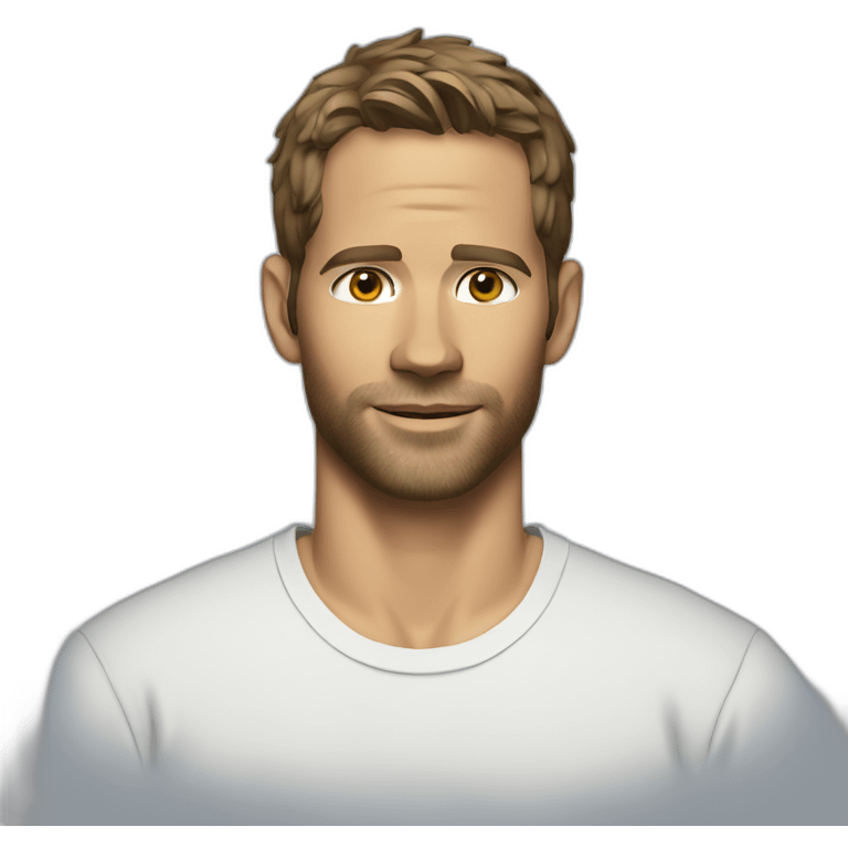 actor paul walker with a t-shirt on emoji