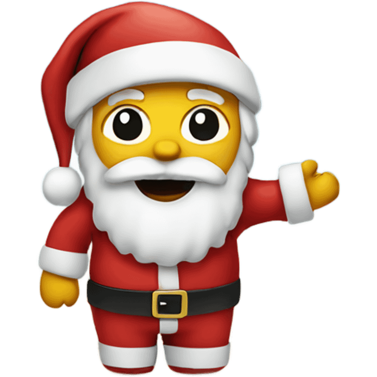 Santa on the beach  emoji