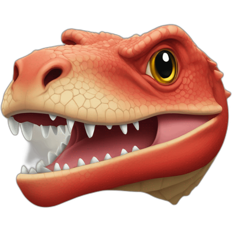 Red komodo dragon emoji