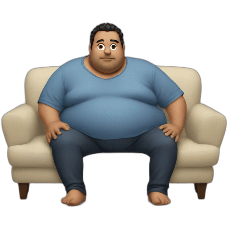 fat Oussama amar on a couch emoji