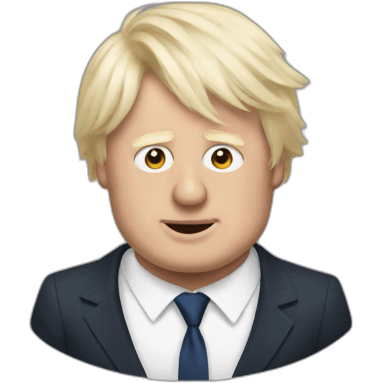 Boris Johnson in a dress emoji