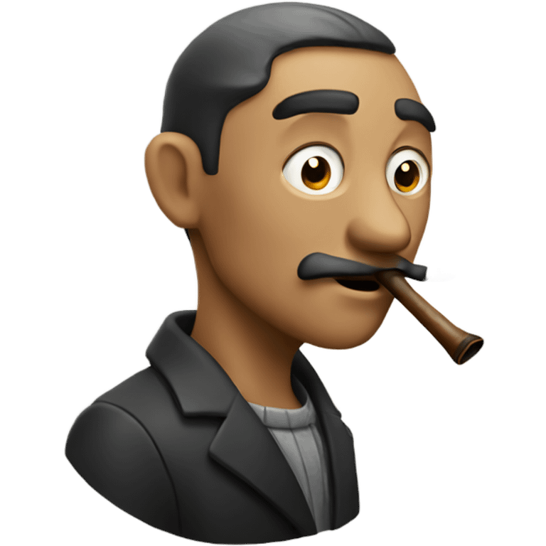 Man smoking pipe emoji