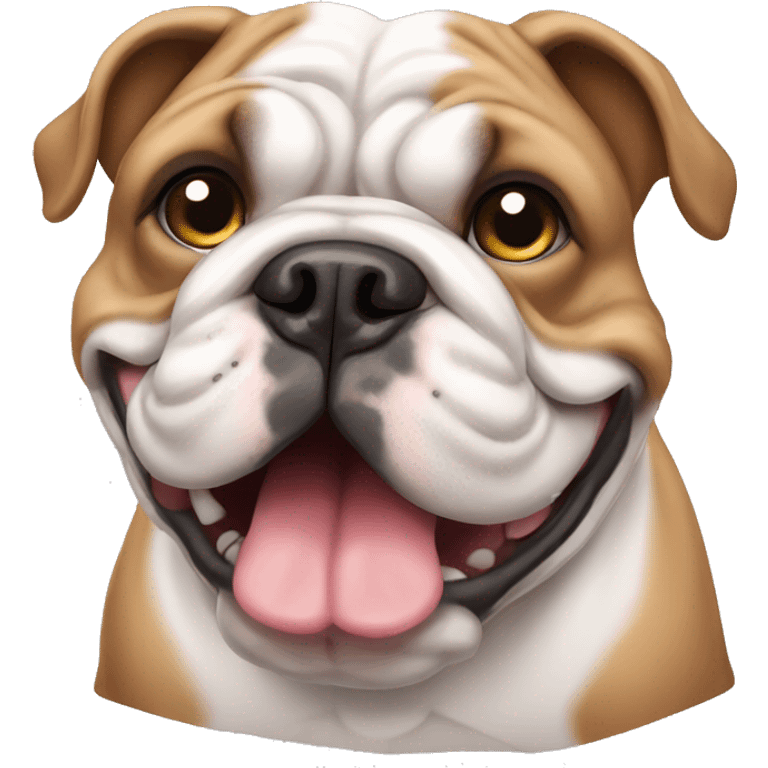 Cute English bulldog emoji