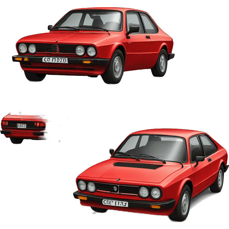 alf romeo alfetta gtv 1981 red emoji