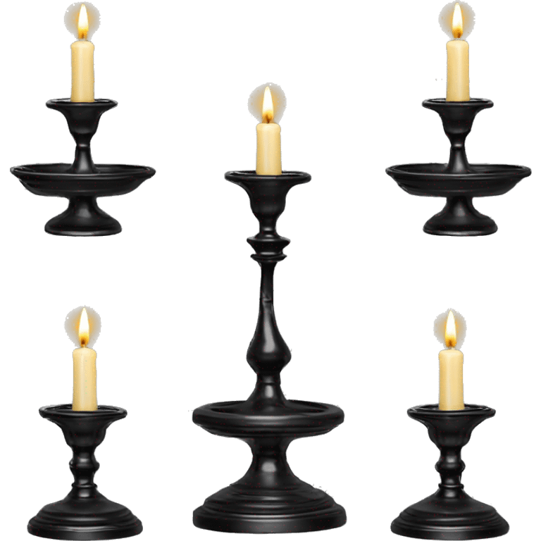 Vintage candle holder for 5 candles (the same as black one but in gold) emoji