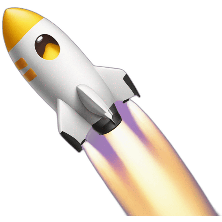 emoji with remazing logo and a rocket emoji