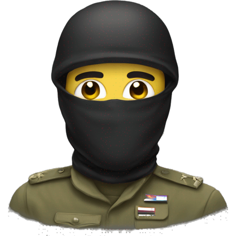 soldier with a  skull balaclava  emoji