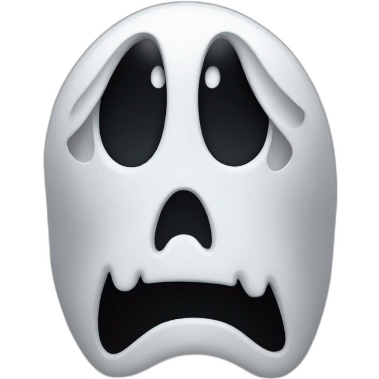 Ghost face from scream emoji