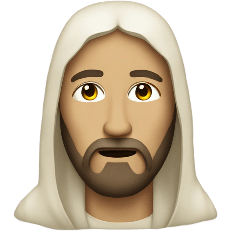 Jesus Christ in a Covid mask emoji