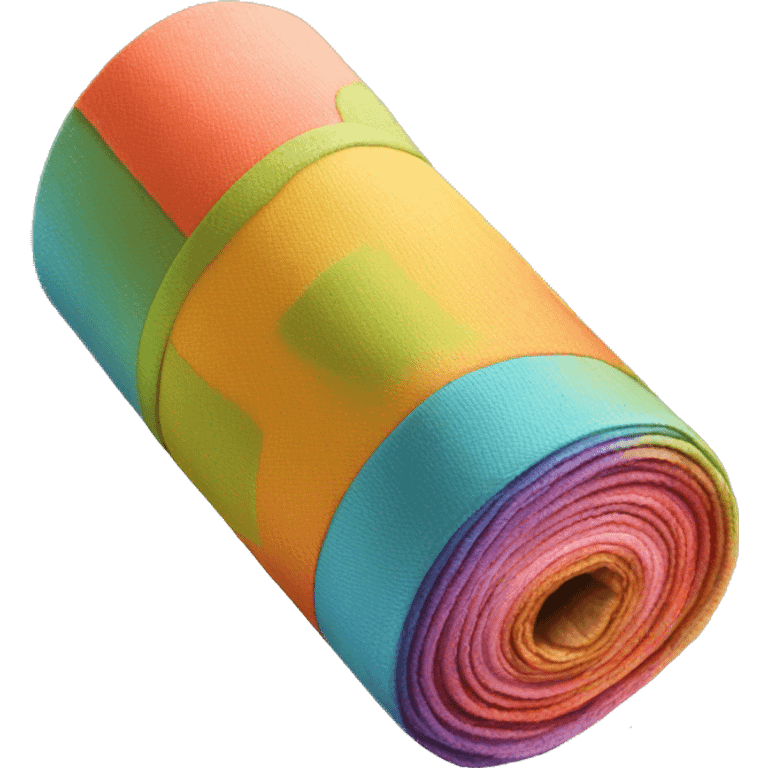 roll of fabric colorful emoji