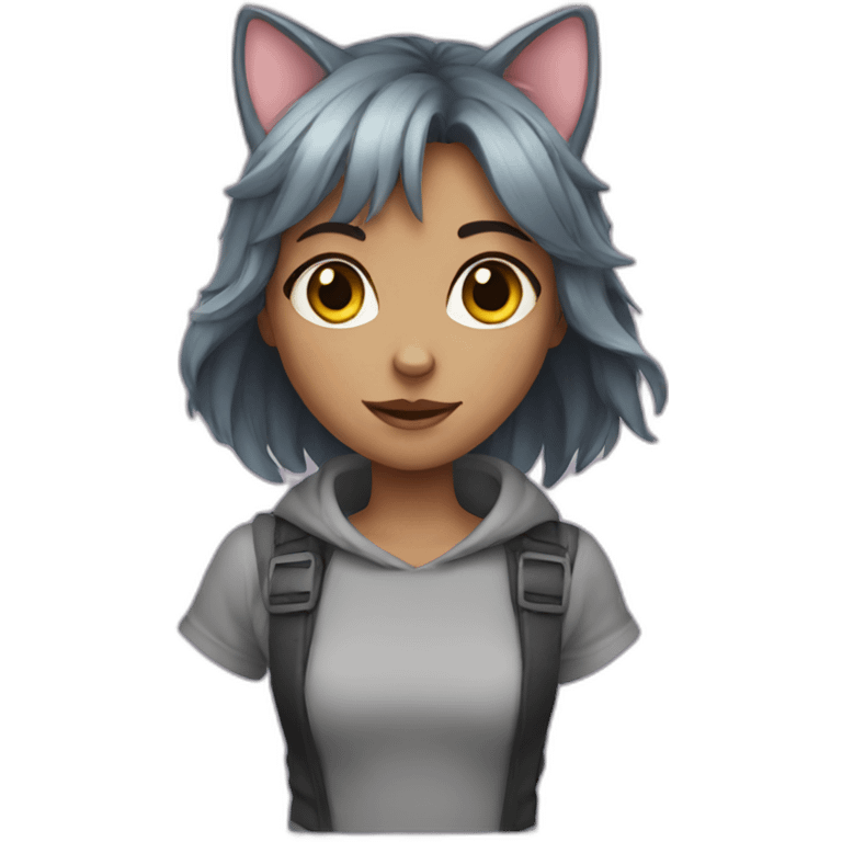 A cat girl emoji