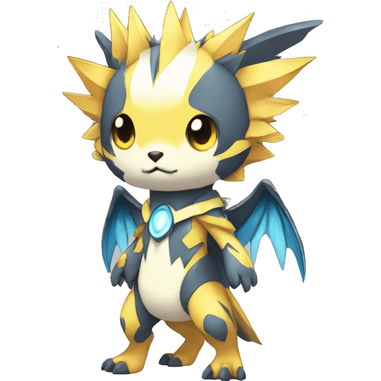 cute cool edgy sharp ethereal magical Digimon-Fakemon-animal full body emoji