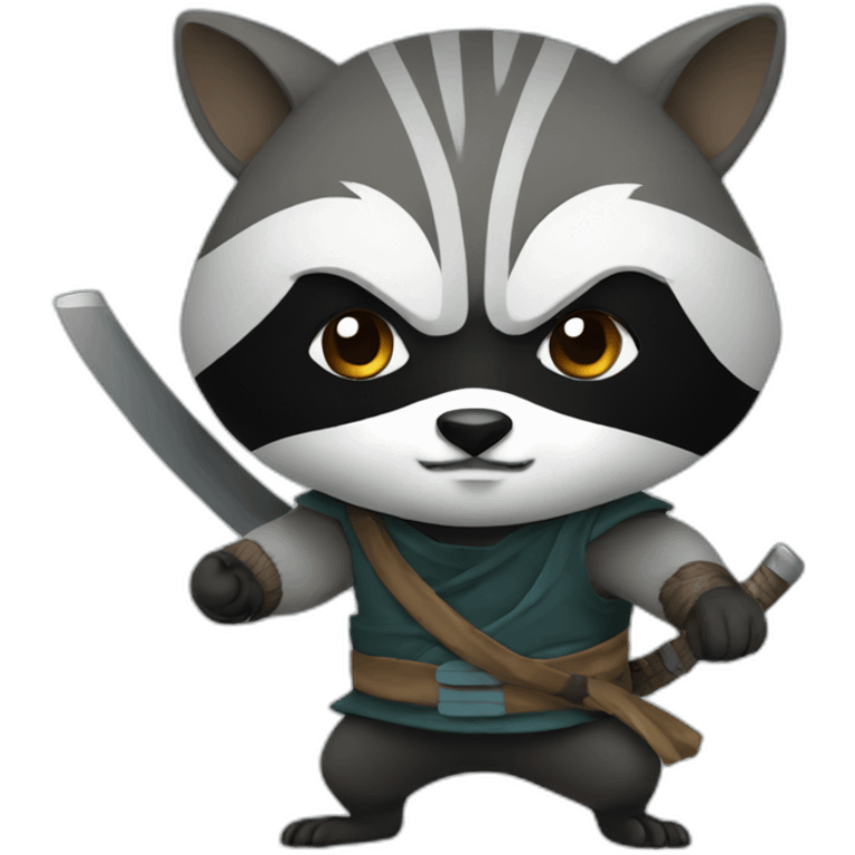 ninja raccoon emoji