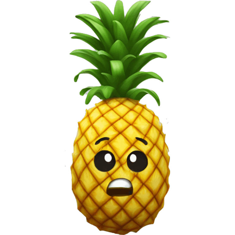 Upside down pineapple emoji