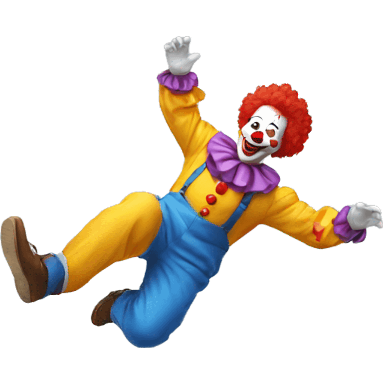 clown falling emoji