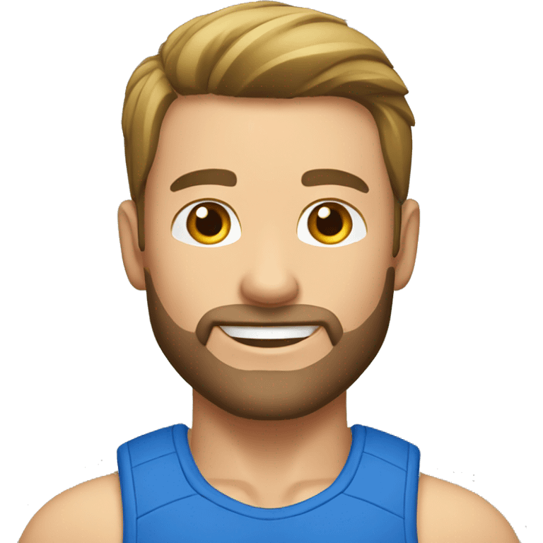 white fitness trainer male emoji