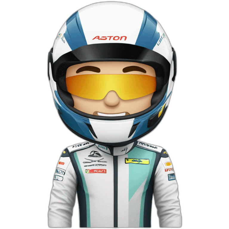 Fernando Alonso with Aston Martin F1 suit emoji