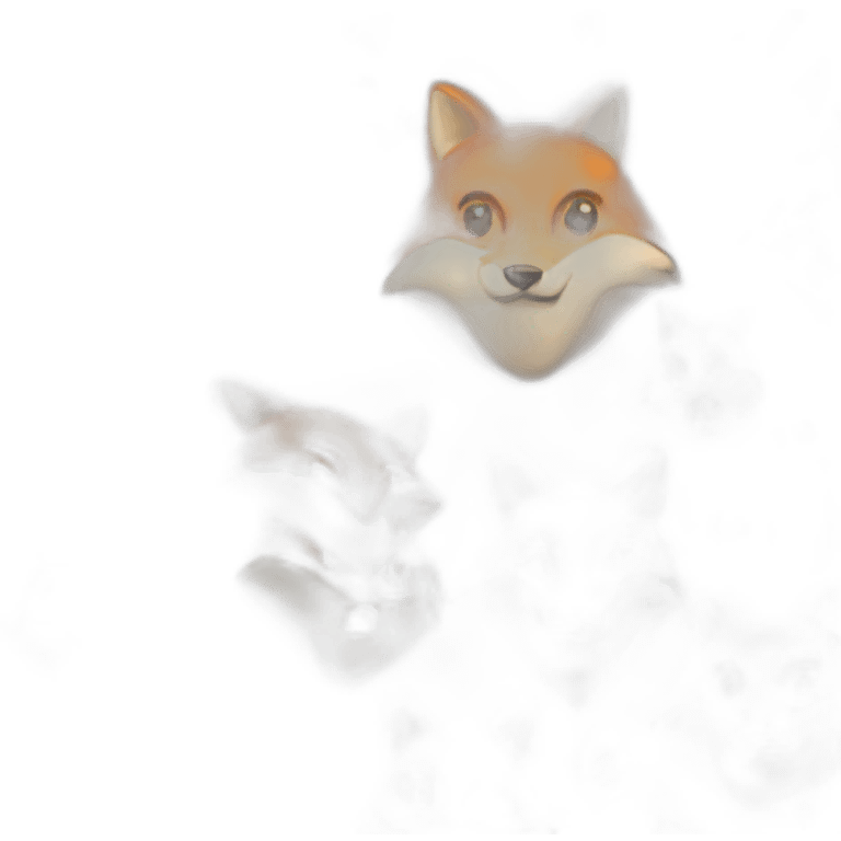 Fox pleading face emoji