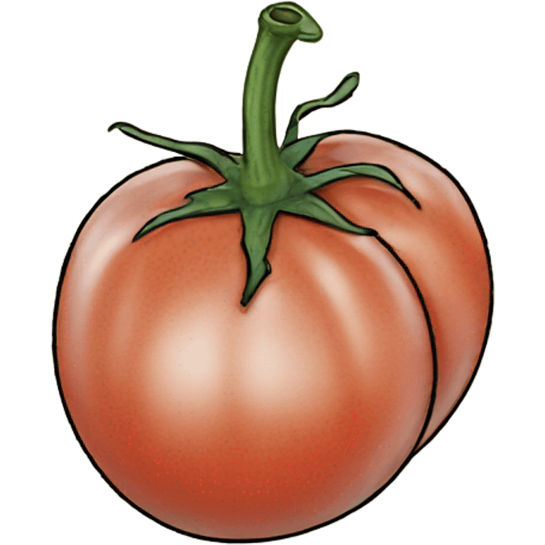 handwritten tomato emoji