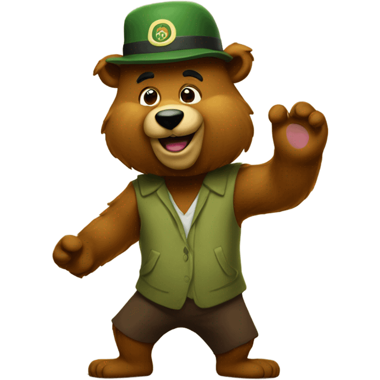 Yogi bear at big bear  emoji