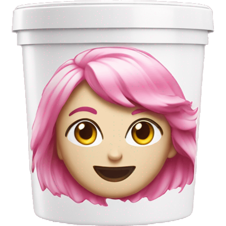 hair bleach product in pink toned package emoji