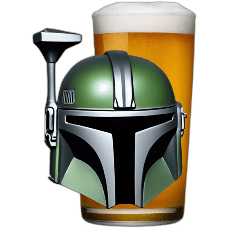 Mandalorian drink beer emoji