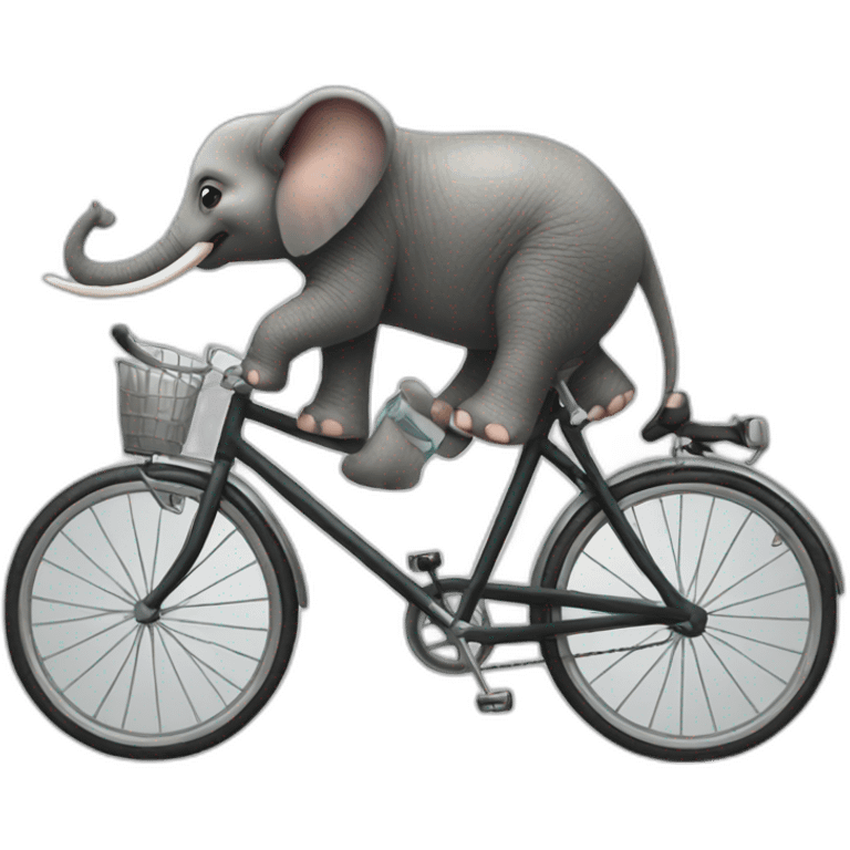 elephant on a bicycle emoji