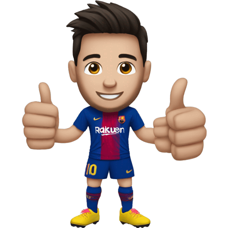 Messi champ thumbs up emoji