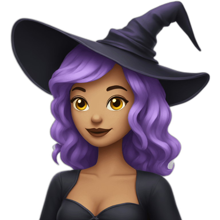 Pretty witch emoji