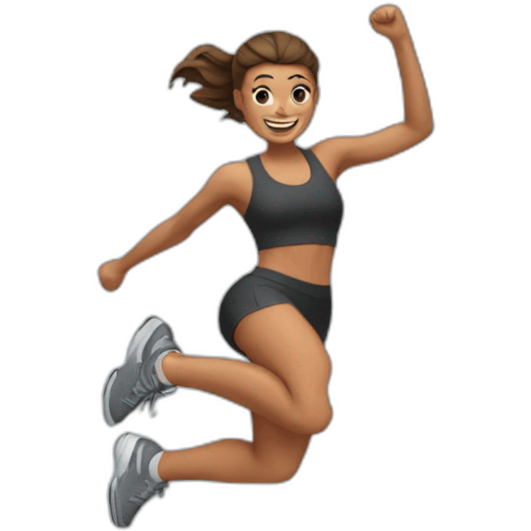 jumping fitness emoji