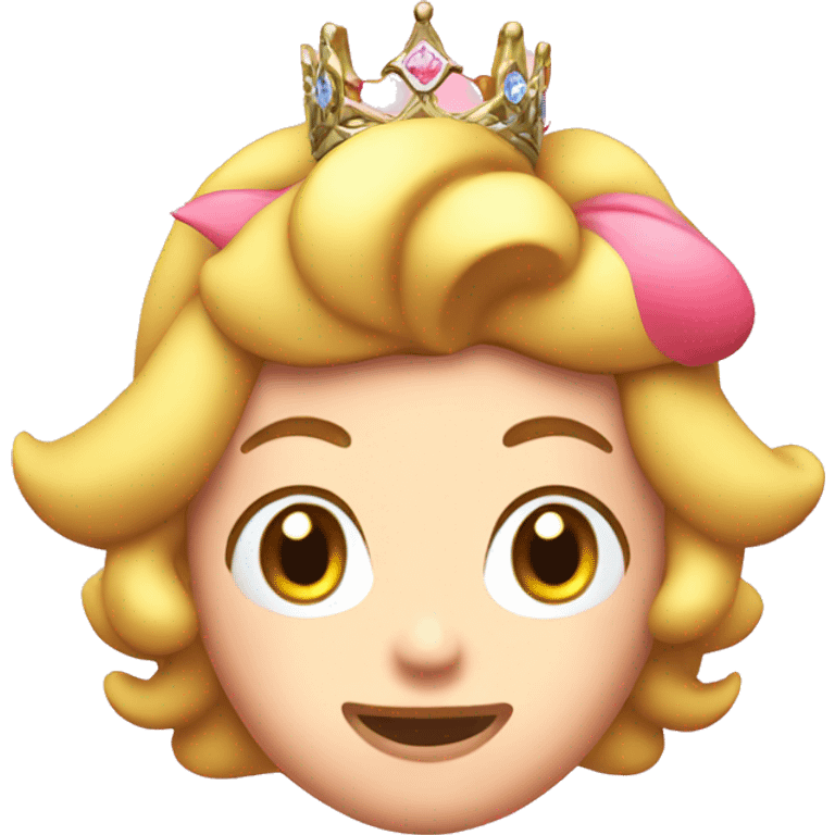 Princess peach head  emoji