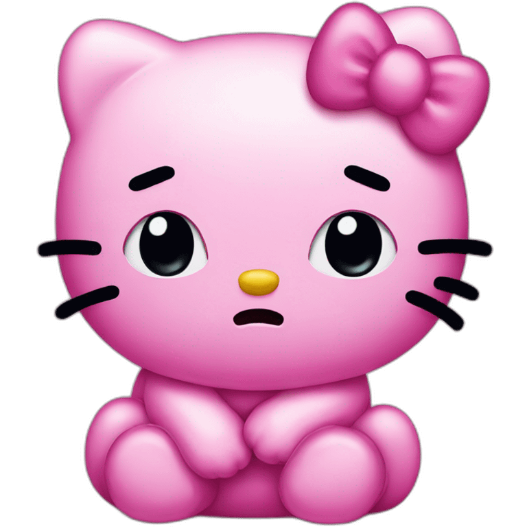 Hello kitty sad emoji