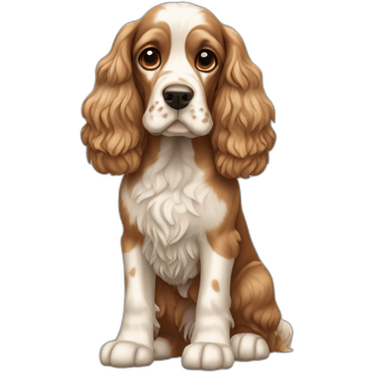 Dog-english-cocker-spaniel-full-body emoji