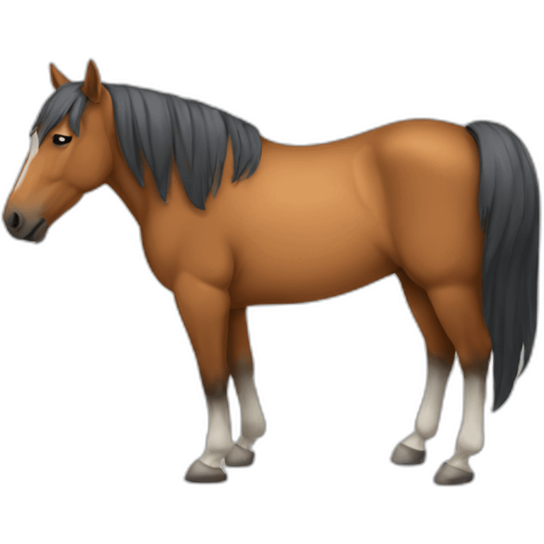 a horse that sleeps emoji