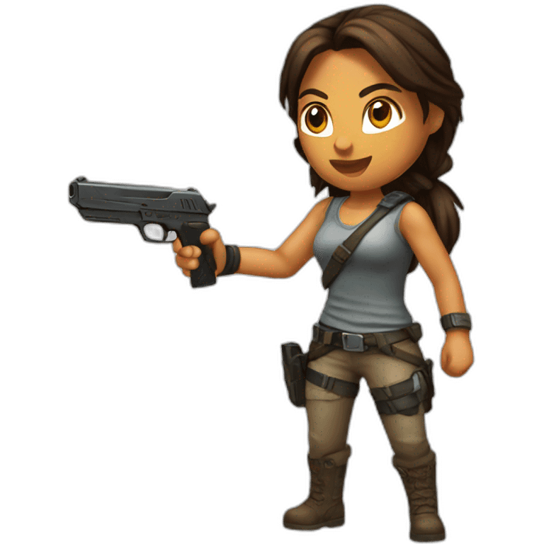 Lara Croft emoji