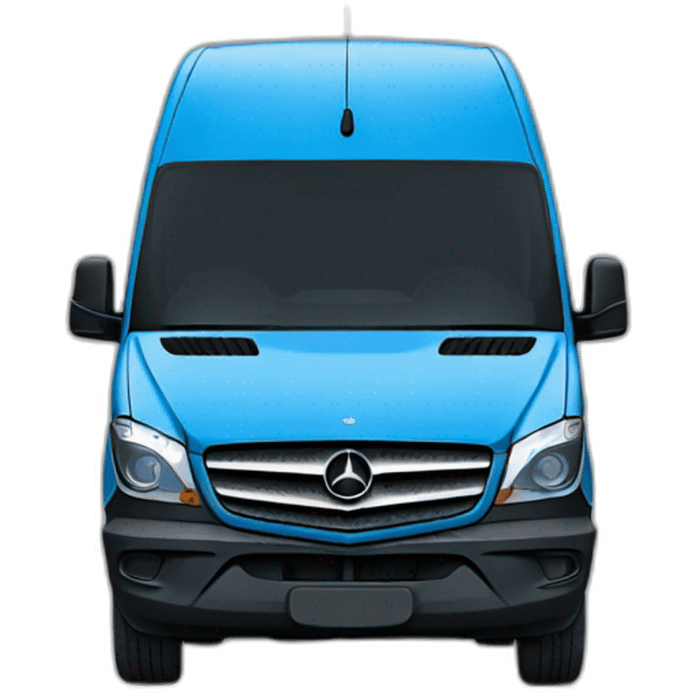 Blue Mercedes sprinter emoji