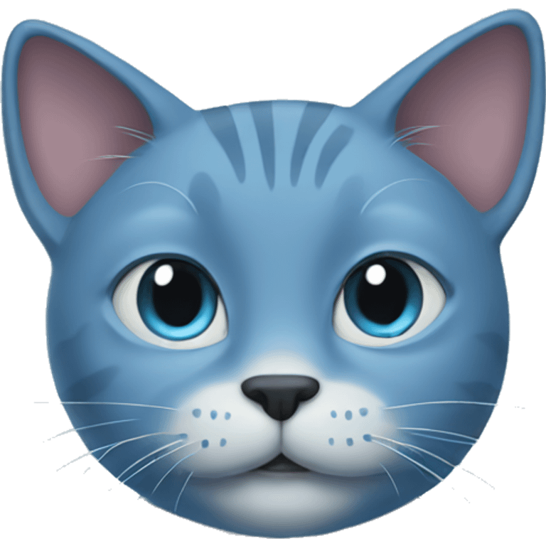 Blue cat emoji