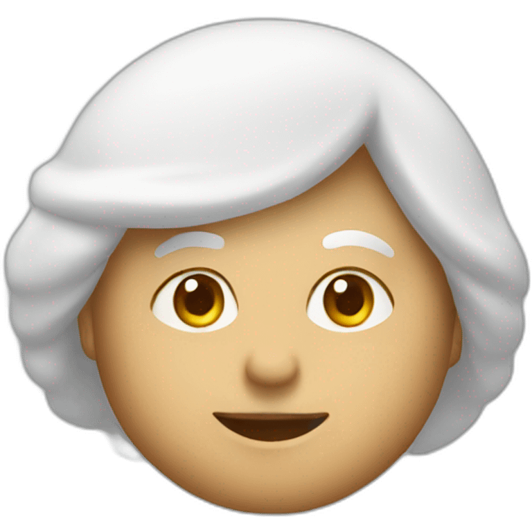 white cookie seller emoji