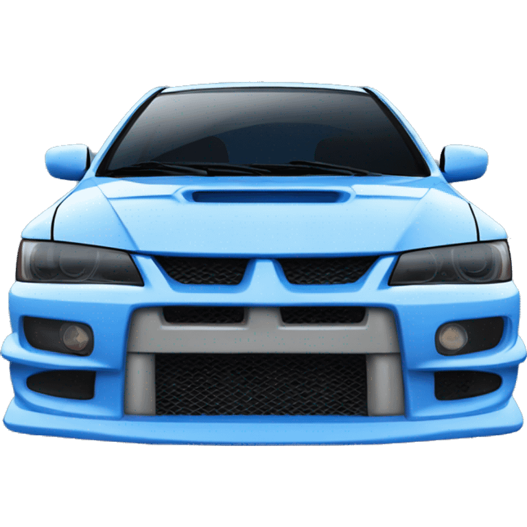 mitsubishi lancer evo 9 blue emoji